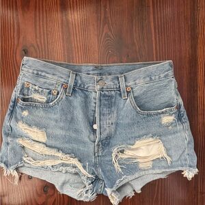 Distressed Denim Women Shorts